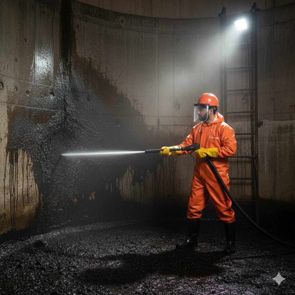 concrete water tank Cleaning