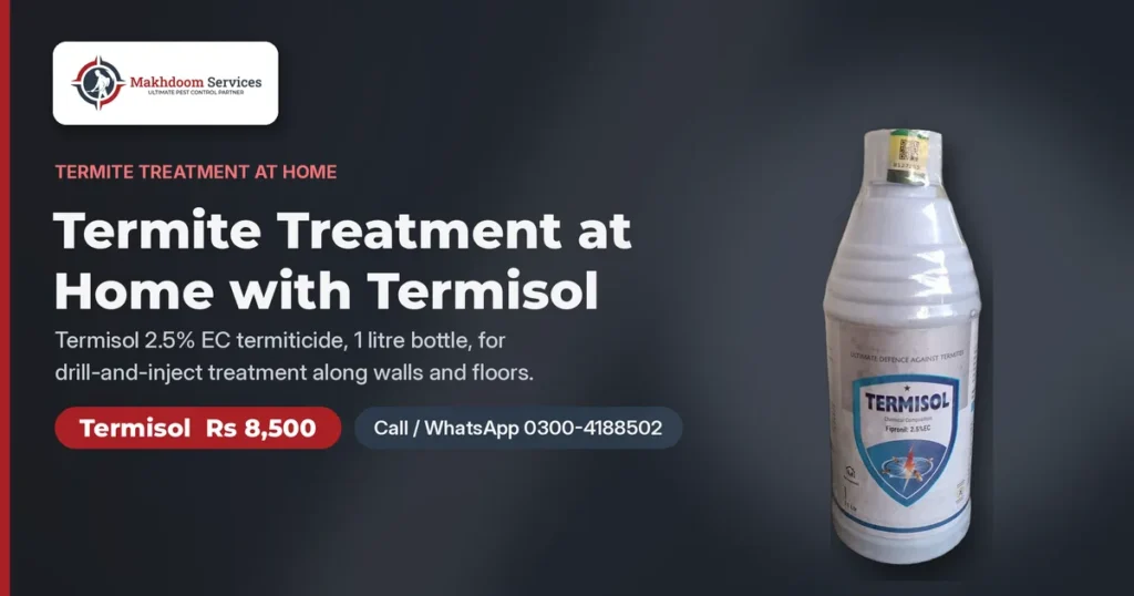 Termisol 2.5% EC 1 litre bottle for termite treatment at home, Rs 8,500 - Makhdoom Services